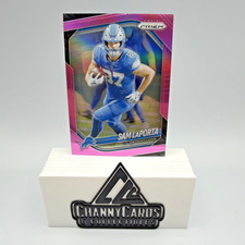 2025 Panini Prizm - #122 - Sam LaPorta Pink Prizm - Detroit Lions