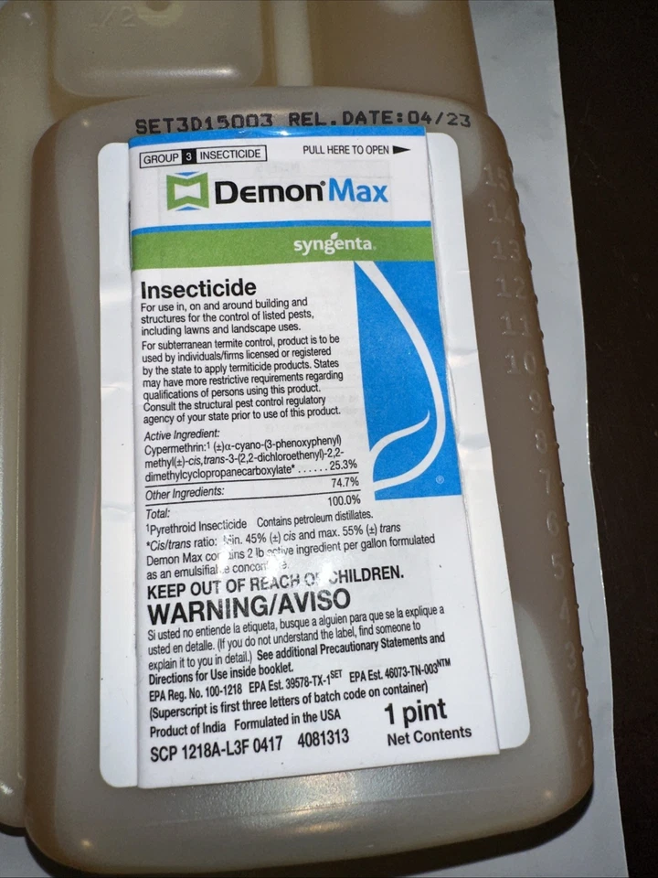 2 count of 16oz 1 pint Demon Max insecticide Release Date 04-2023 - Image 3 of 3