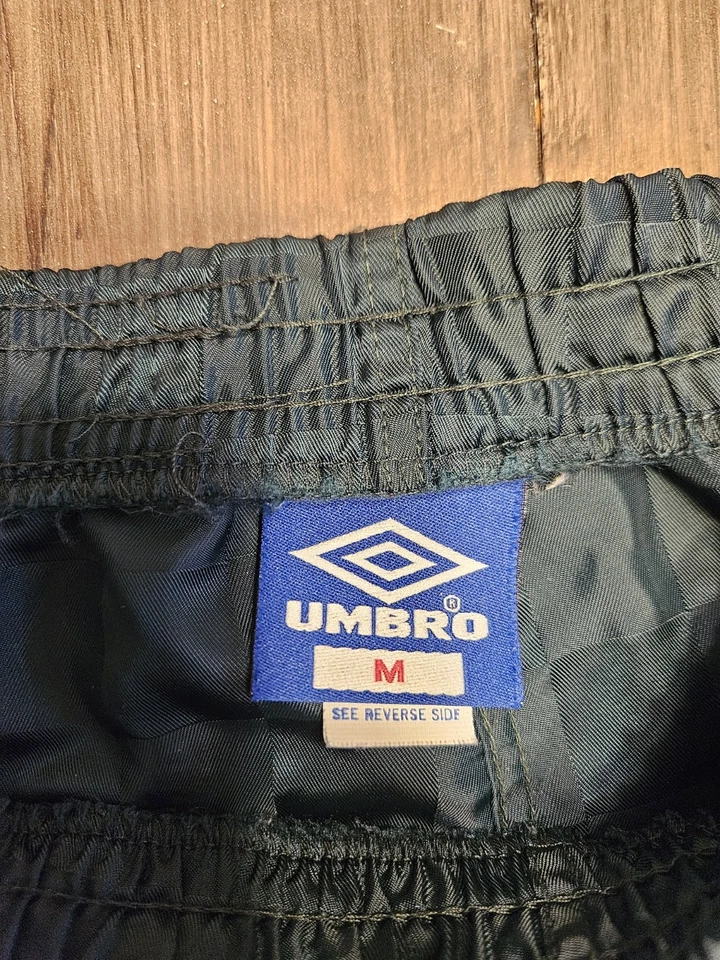 Pantalones Cortos Para Hombre Vintage Umbro Nylon Cuadros Talla M Foto 3 de 4