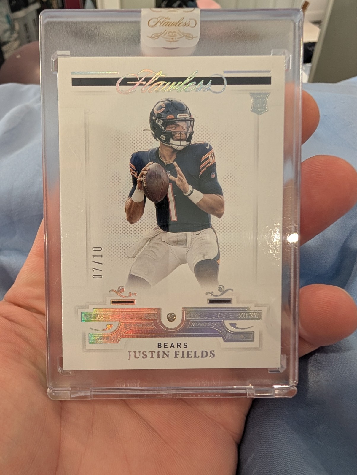 2021 Panini Flawless Justin Fields Diamonds #108 /10 Factory Sealed Rookie RC