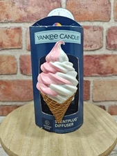 Yankee Candle Ice Cream Cone Scent Plug Diffuser Fragrance Electric Base NIB