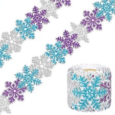 10m Snowflake Bulletin Board Border Scalloped Border Trim for Poster Boards