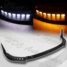 For 2018-2023 Kia Stinger GT-Line Front Bumper Lip LED Sequential Running Lights