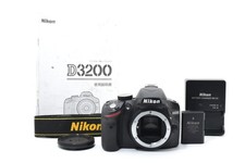 MINT S/C:1416 Nikon D3200 24.2 MP Digital SLR Camera Body Black From JAPAN