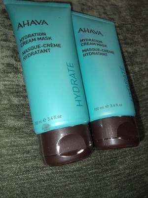 2X AHAVA HYDRATE Hydration Cream  Mask 100 ml/3.4 fl.oz. NEW FULL SIZE Sealed 