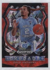 2020-21 Panini Prizm Draft Picks Crusade Red Ice Prizm Cole Anthony #89 13rw