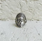 Memento Mori Skull Ring, 925 Sterling Silver Gothic Amor Fati Band jewelry Gift