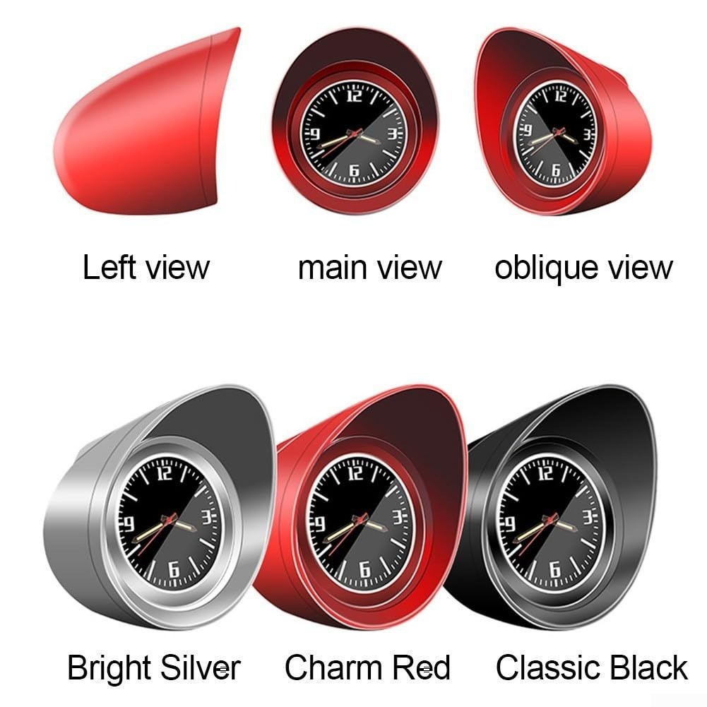 Mini Car Dashboard Clock Luminous Backlight 3Color Universal for Car ...