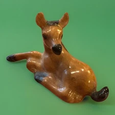 Hagen Renaker Bone China Miniature Brown Horse Lying Down Figurine