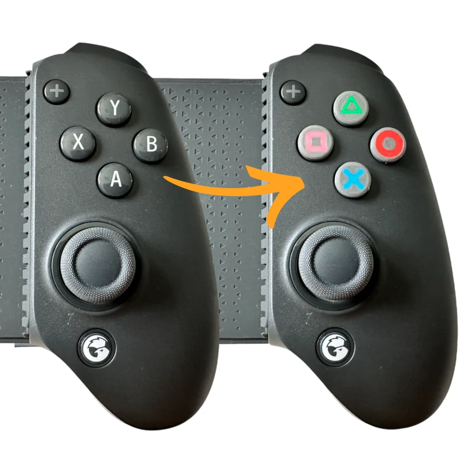 Magnetic PlayStation Buttons for GAMESIR G8 PLUS Controller (Easy Install) - Image 2 of 4
