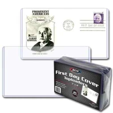 10-Pack First Day Cover Topload Holders FDC Archival Sleeves, Protective Storage