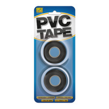 Black PVC Electrical Tape (2 Pack) ? 15m x 19mm, Strong & Durable Insulation Tap