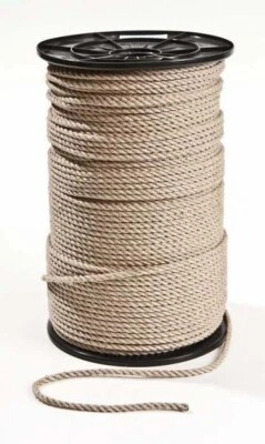 MARKENLOS Cuerda de cáñamo Shibariseil Premium Ø3 mm - 6 mm 220 m NATUR BONDAGE Kinbaku Shibari Yute
