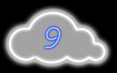 20''x16'' Cloud 9 Team Acrylic Neon Sign Light Lamp Wall Visual Display Glass QL