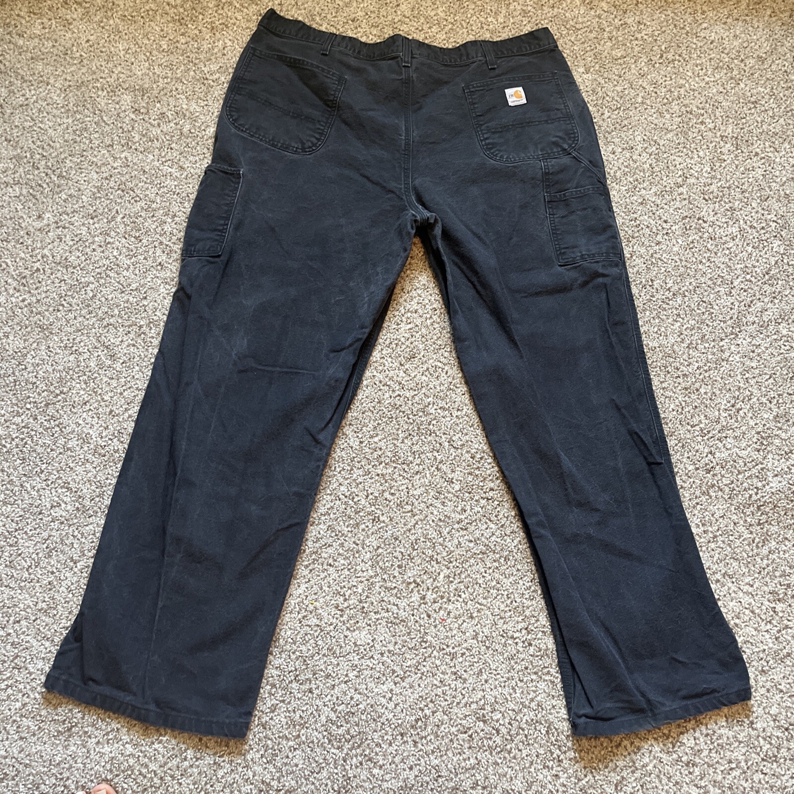 Carhartt Pants Mens 42x36 (41x31.5) Black CAT Flame Resistant Jeans 100791-001 - View 13