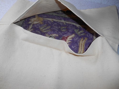 Handmade Kashmir Chain stitch Embroidery Pillow Purple Whimsical BIRD Cover - Imagen 7 de 7