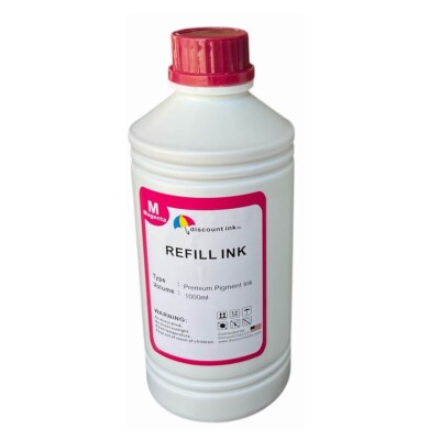 1000ml Magenta Pigment Ink for lc404  Ink Packs WorkForce Pro WF-C5710 WF-C5790