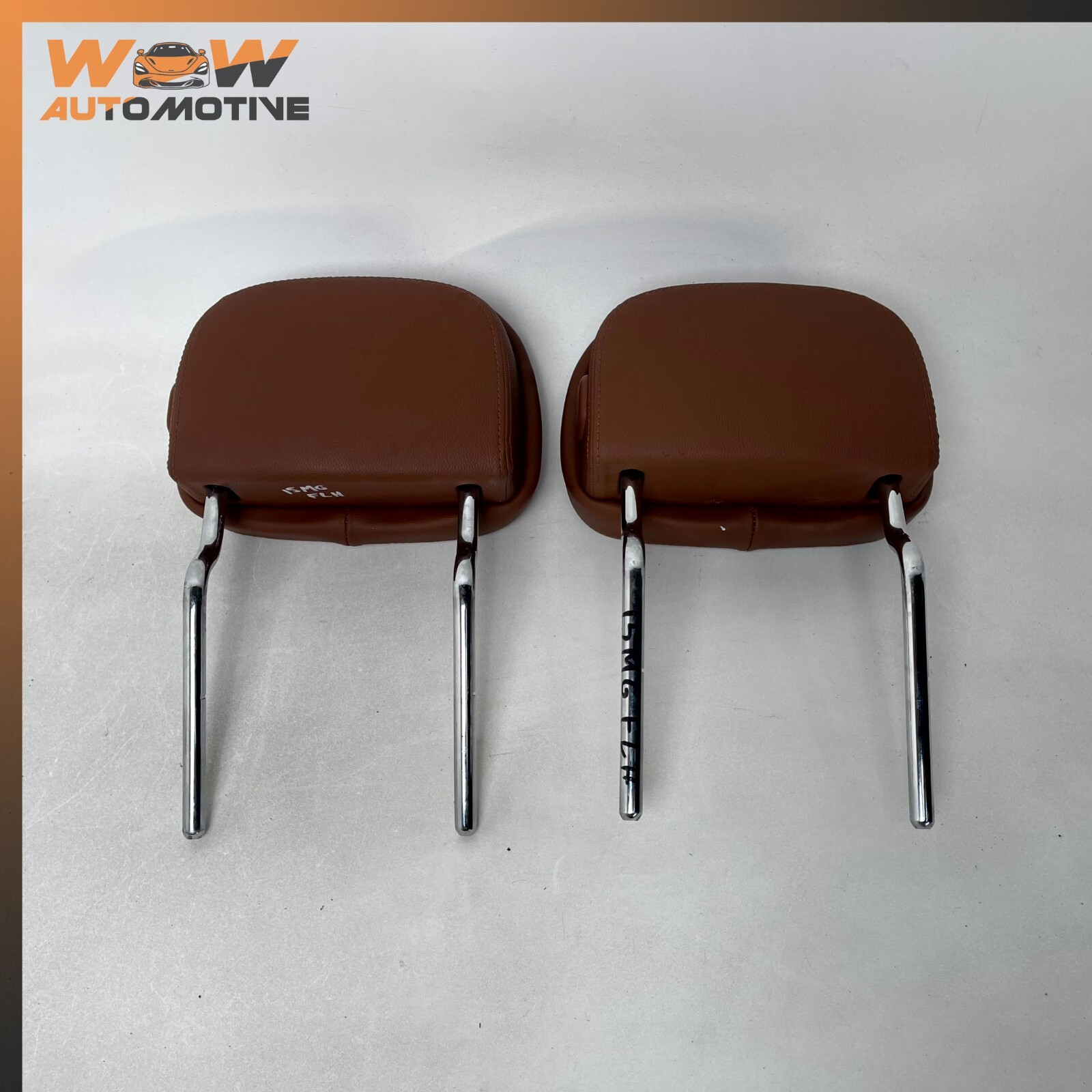 14-17 MASERATI GHIBLI FRONT RIGHT & LEFT SIDE HEADREST HEAD REST PAIR SET OEM