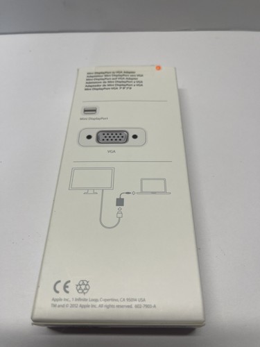 Apple OEM Original (A1307) Mini DisplayPort to VGA Adapter - White - Picture 2 of 3