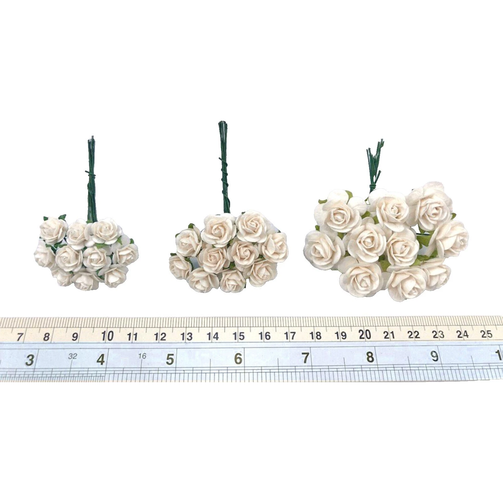 White Scrapbooking Flower Embellishments