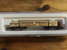 1992 Marklin Z-scale  car Museumswagen Johann Weber with wood load