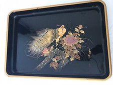 A021 A Japanese early Showa Period Makie Lacquered Raden Gift Tray - 55cm Long
