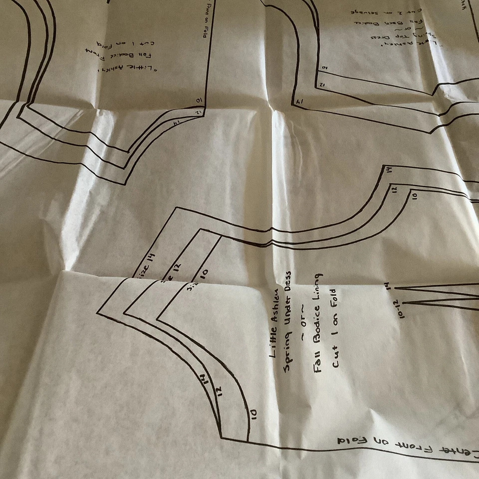 Vestido Deborah's Designs Little Ashley Patrón Niña Talla 4-14 G0989 Nuevo Sin Cortar Foto 3 de 3