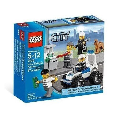 7279 POLICE MINIFIGURE COLLECTION legos LEGO set city town NEW nisb mini figures - Picture 1 of 1