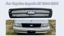 Grille Prime Black Chevy Impala Ss Caprice Gm1200450 1994-96 With Rubber Stripe