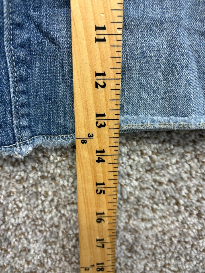 Minifalda vaquera azul denim envejecida Elle Y2K elástica para mujer 10 Foto 4 de 4