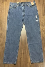 Levis 550 Men's Relaxed Fit Blue Denim Jeans Size 42x34