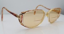 Vintage BerDel Joanne Multi-Color Oval Sunglasses Italy FRAMES ONLY