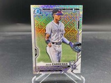 Julio Carreras 2021 Bowman Chrome Mojo Refractor BCP-161 Rockies 1st