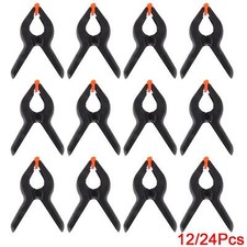 12/24 pcs 6" Large Spring Clamps Plastic Heavy Duty Stall Clips Market UK