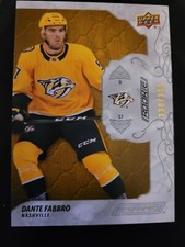 19/20 UD ENGRAINED DANTE FABBRO #97 OAK ROOKIE NASHVILLE PREDATORS /299