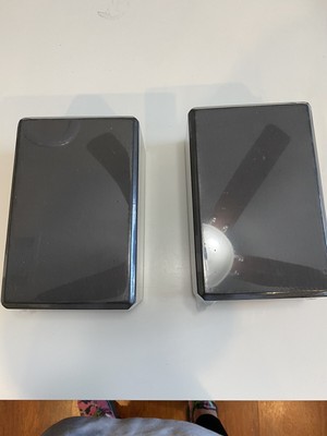New Fitness Yoga blocks 2 pack Anti-Slip High Density Block Black Portable