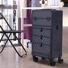 XL Large Makeup Trolley Case 3 Drawers Beauty Vanity Hairdressing Case on Wheels