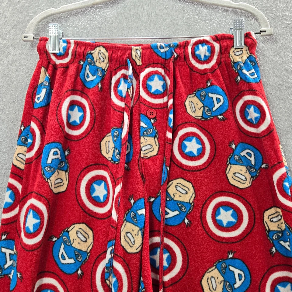 Pantalones de pijama de lana rojos medianos de Marvel Comics para mujer Capitán América Foto 2 de 4