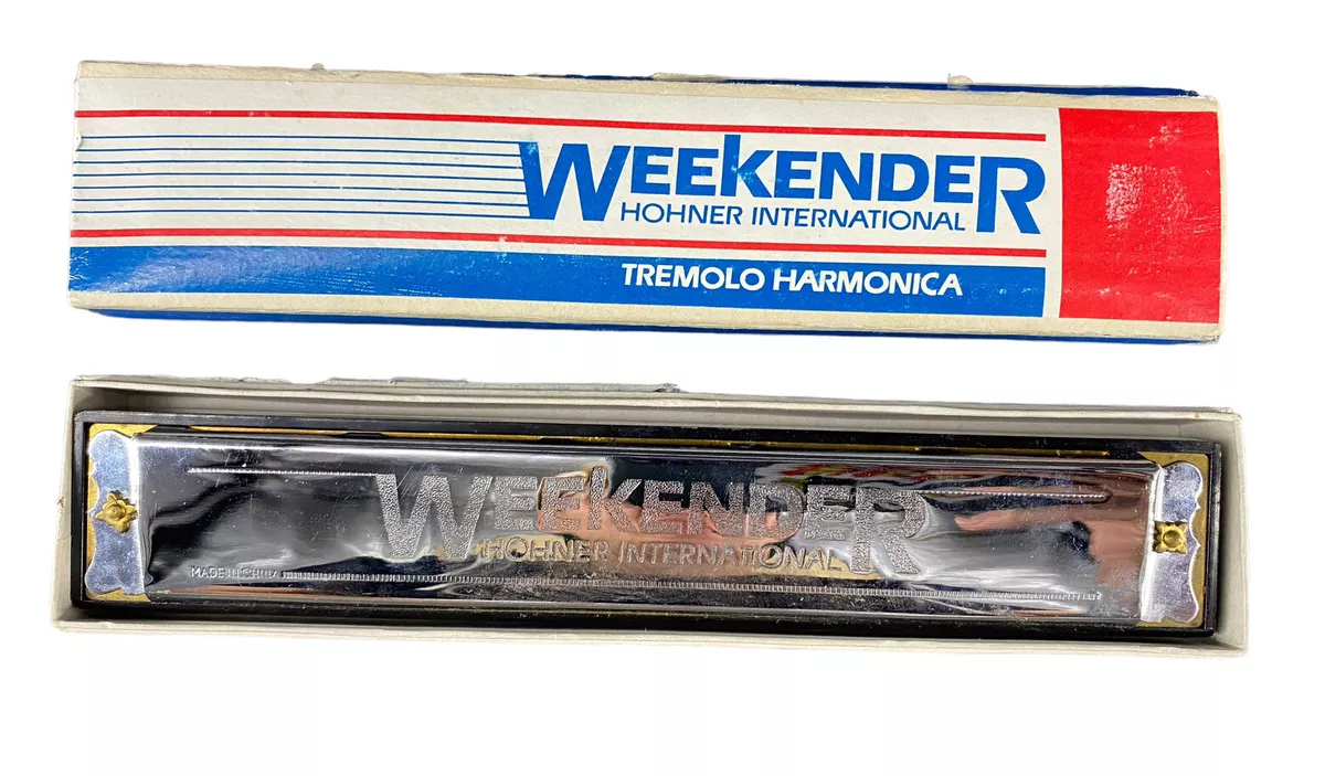 Vintage Hohner International Weekender Tremolo Harmonica VG Original Box