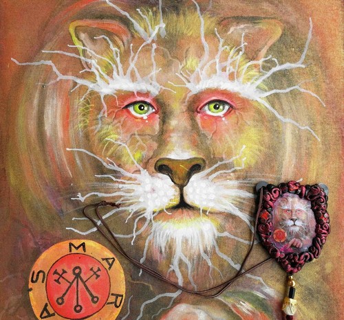 Sign of Lion Talisman Charms Amulet Attraction Money Prosperity Wealth Richness - Picture 5 of 24