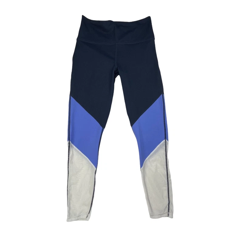 fabletics high waist mesh powerhold colorblock leggings