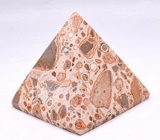 60mm 210g Leopardite Jasper Pyramid Polished Natural Crystal Mineral Stone Peru