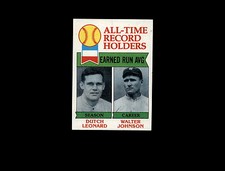 1979 Topps 418 Dutch Leonard ATL DP/Walter Johnson NM-MT #D541493