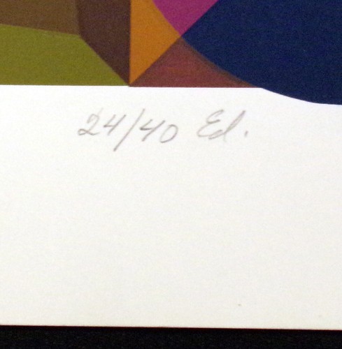 Billy Ray Hastings "Finger Print" Hand Signed & Numbered Art Serigraph 1976 OBO - Picture 5 of 6