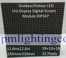P10mm Outdoor/Indoor LED UniDisplay Digital Screen Module DIP347,320×320mm HUB73