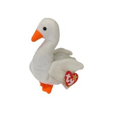 TY Beanie Babies Gracie the Swan Plush Toy 6" White NWT Vintage 1996