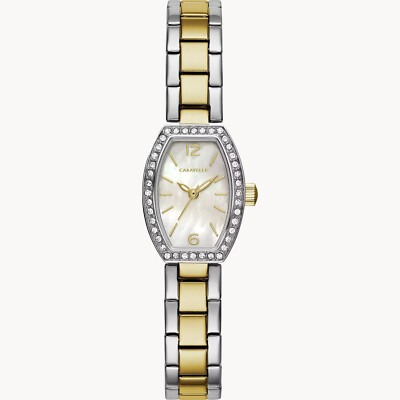 Caravelle Women's Quartz Two-Tone Stainless Steel 18MM Watch 45L168