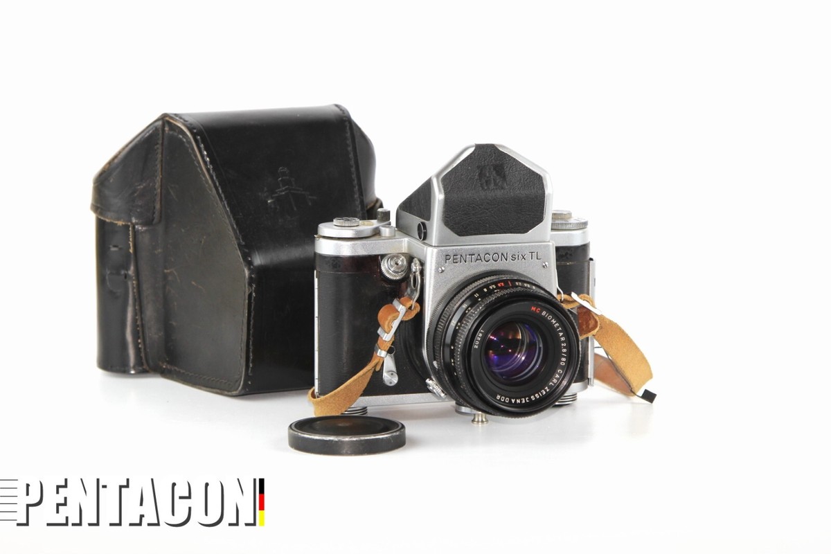 Camera PENTACON Six TL Lens Carl Zeiss Jena Biometar 2.8/80 Camera PENTACON Six TL Lens Carl Zeiss Jena Biometar 2.8/80