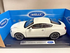 1/18 Scale Diecast BENTLEY CONTINENTAL SUPERSPORTS by WELLY Great Holiday GIFT