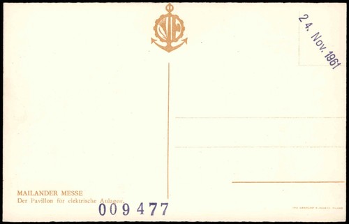 Mailand Milano MAILÄNDER MESSE Der Pavillon für elektrische Anlagen 1920 - Bild 3 von 3